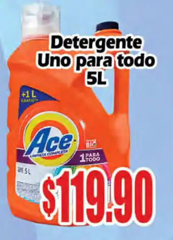 El Florido Detergente Uno para Todo Ace 5L oferta
