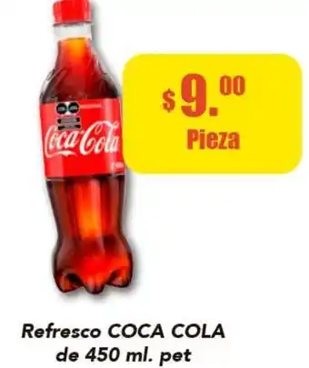Refresco Coca Cola de 450ml