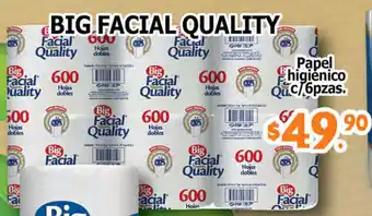 El Florido Papel Higiénico Big Facial Quality c/6pzas. s oferta