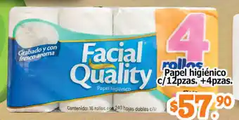 El Florido Papel Higiénico Facial Quality c/12pzas. oferta