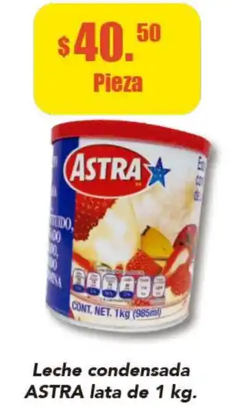 Super Aki Leche Condensada Astra Lata de 1kg oferta