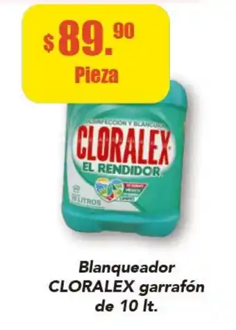 Super Aki Blanqueador Clorarex Garrafón de 10lt oferta