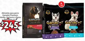 Alimento para Perro Ganador Premium Adulto, Cachorro o Razas Pequeñas 4kg