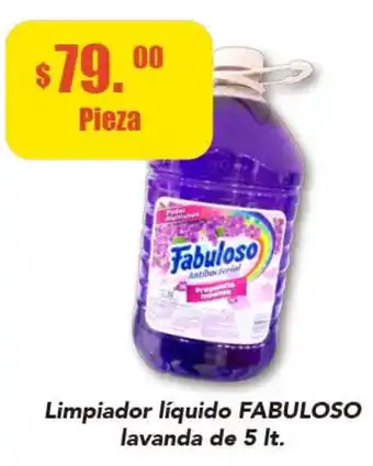 Limpiador Líquido Fabuloso Lavanda de 5lt