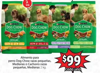 Soriana Express Alimento para Perro Dog Chow Razas Pequeñas, Medianas, o Cachorro Razas Pequeñas, Medianas 2kg oferta