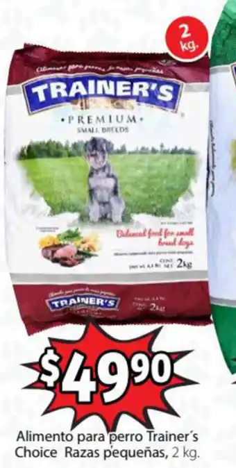 Soriana Express Alimento para Perro Trainer's Choice Razas Pequeñas 2kg oferta