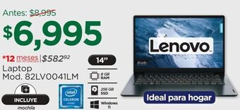Chedraui Laptop mod. 82lv0041lm oferta