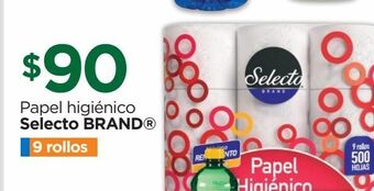 Chedraui Papel higiénico selecto brand® 9 rollos oferta