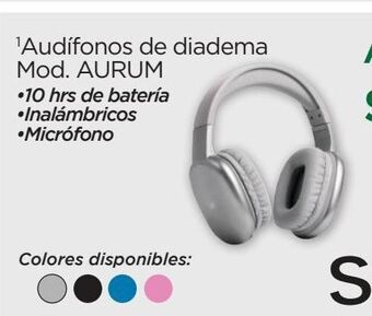 Chedraui Audífonos de diadema mod. aurum oferta