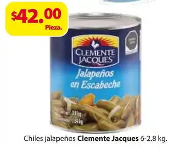 Zorro Chiles Jalapeños Clemente Jacques 6-2.8kg. oferta