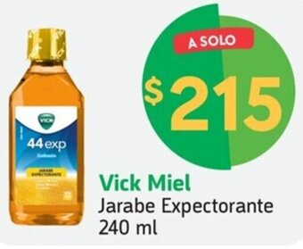Farmacias YZA Vick Miel Jarabe Expectorante 240 ml oferta