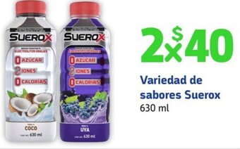 Variedad de sabores Suerox 630 ml