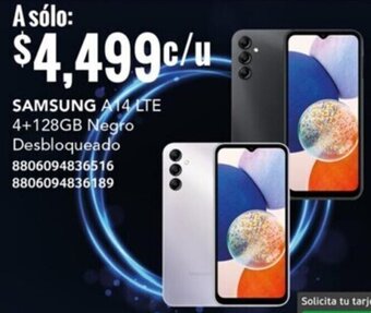 City Club SAMSUNG A14 LTE 4+128GB Negro oferta