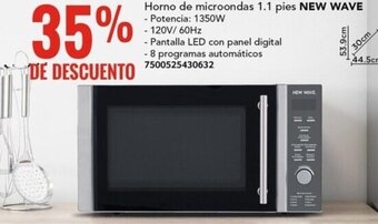 City Club Horno de microondas 1.1 pies NEW WAVE oferta