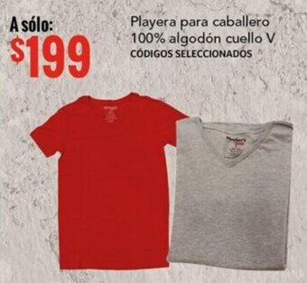 City Club Playera para caballero 100% algodón cuello V CÓDIGOS SELECCIONADOS oferta