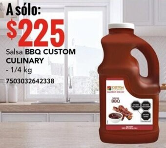 City Club Salsa BBQ CUSTOM CULINARY 1/4kg oferta