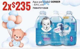 City Club Agua para bebé GERBER - 6/4 L c/u oferta