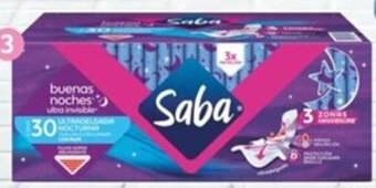 City Club Toalla femenina ultra nocturna SABA 3/10pzas oferta