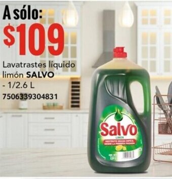 City Club Lavatrastes líquido limón SALVO 1/2.6L oferta