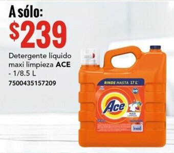 City Club Detergente líquido maxi limpieza ACE - 1/8.5 L oferta