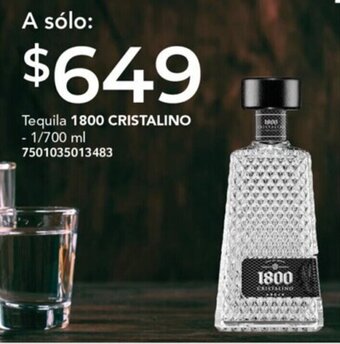 City Club Tequila 1800 CRISTALINO - 1/700 ml 7501035013483 oferta