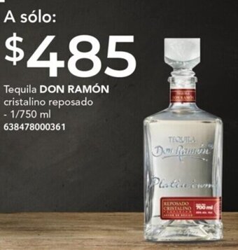 City Club Tequila DON RAMÓN cristalino reposado - 1/750 ml 638478000361 oferta
