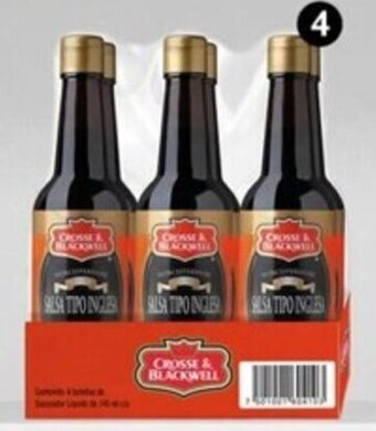 City Club Salsa inglesa CROSSE & BLACKWELL - 6/145 ml c/u oferta