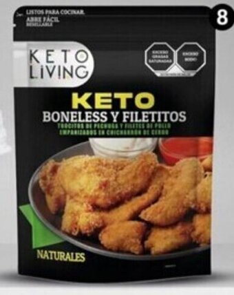 Boneless y filetitos Keto naturales KETO LIVING - 1/700 g 7501735700379