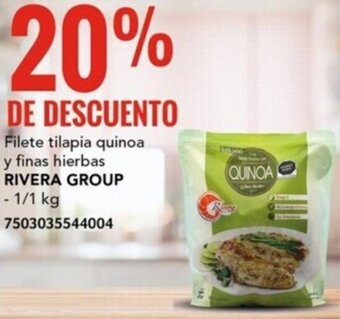 Filete tilapia quinoa y finas hierbas RIVERA GROUP 1/1kg