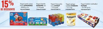 Yogurt petit suisse fresa DANONINO - 24/42 g c/u 7501032399603
