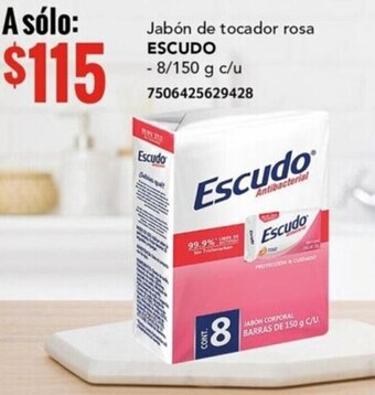 Jabón de tocador rosa ESCUDO 8/150g