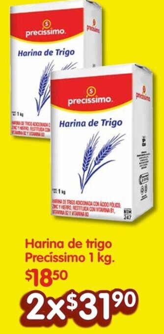 Soriana Híper Harina de trigo Precíssimo 2x1 kg. oferta