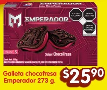 Soriana Híper Galleta chocofresa Emperador 273 g. oferta
