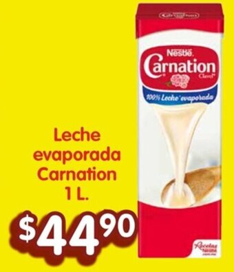 Soriana Híper Leche evaporada Carnation 1 L. oferta