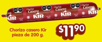 Soriana Híper Chorizo casero Kir pieza de 200 g. oferta