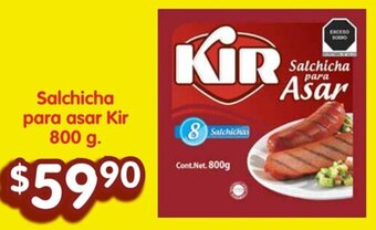Soriana Híper Salchicha para asar Kir 800 g. oferta