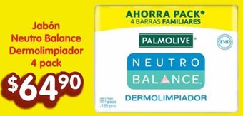 Soriana Híper Jabón Neutro Balance Dermolimpiador 4 pack oferta