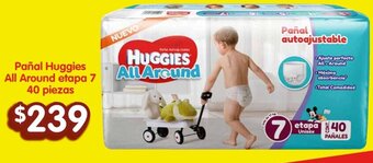 Soriana Híper Pañal Huggies All Around etapa 7 40 piezas oferta