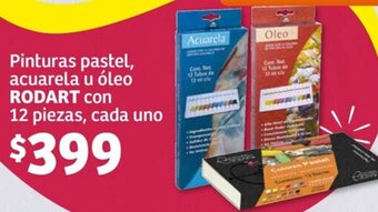 Pinturas pastel, acuarela u óleo RODART con 12 piezas, cada uno