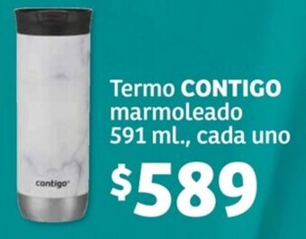 Soriana Híper Termo CONTIGO marmoleado 591 ml., cada uno oferta