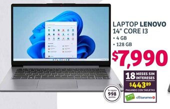 Soriana Híper LAPTOP LENOVO 14" CORE 13 oferta