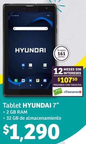 Soriana Híper Tablet HYUNDAI 7" oferta