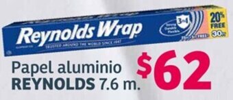 Soriana Híper Papel aluminio REYNOLDS 7.6 m. oferta