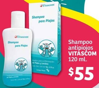 Soriana Híper Shampoo antipiojos VITASCOM 120 ml. oferta