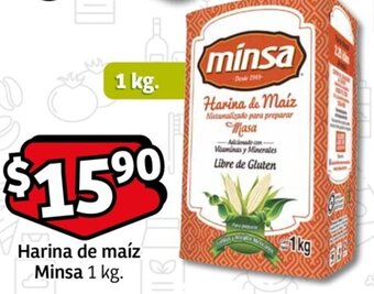 Harina de maíz Minsa 1 kg.