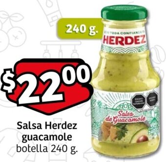 Soriana Mercado Salsa Herdez guacamole botella 240 g. oferta