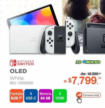 RadioShack Consola nintendo switch oled 64 gb oferta