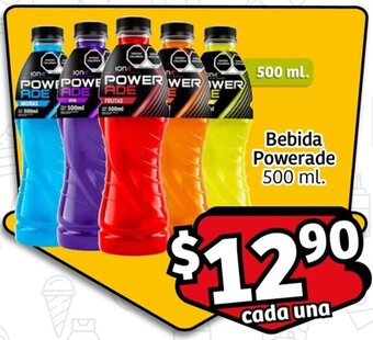Soriana Mercado Bebida Powerade 500 ml. oferta