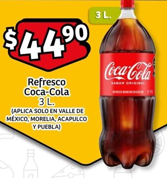 Soriana Mercado Refresco Coca-Cola 3 L. oferta