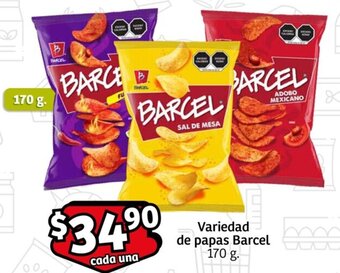 Variedad de papas Barcel 170 g.
